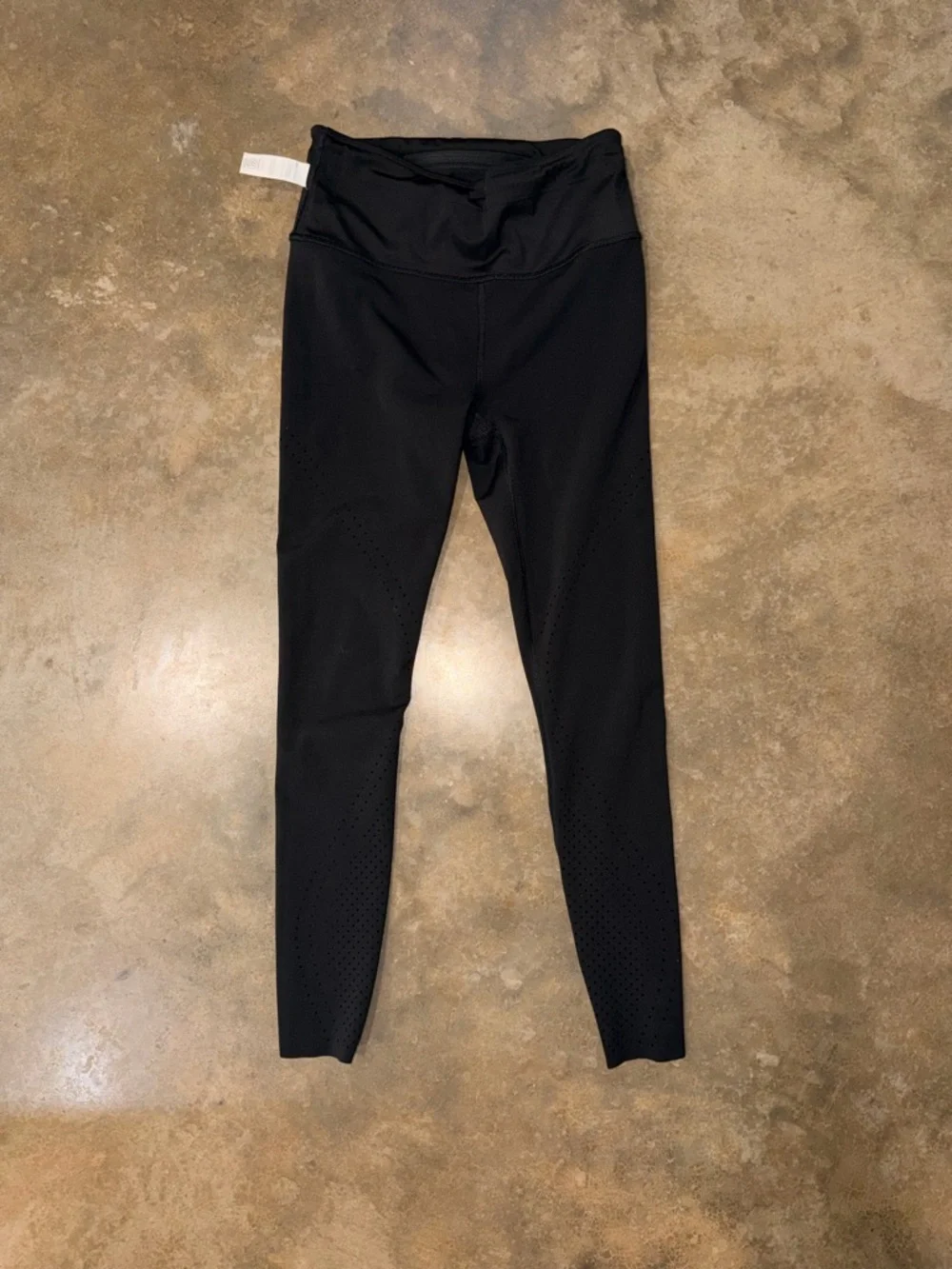Athleta Black Laser Cut 7/8 Leggings High Rise Athletic Tight - Size XS - Picture 11 of 13